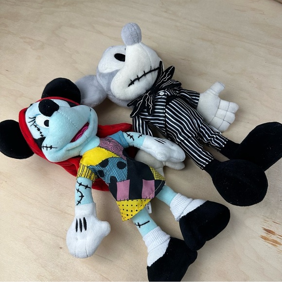 Mikey & Minnie nightmare before Christmas plush toys - Picture 2 of 11